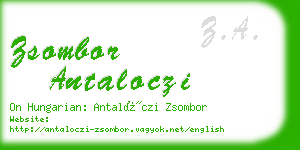 zsombor antaloczi business card